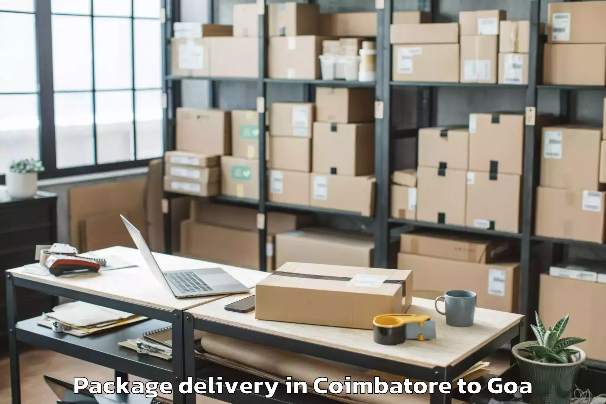 Hassle-Free Coimbatore to Mapuca Package Delivery